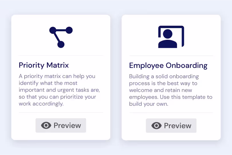 Template Library for Quick Starts