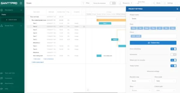 4. GanttPRO — Best for Traditional Gantt Chart Purists